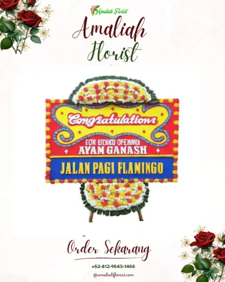 Sewa Papan Bunga Cipari